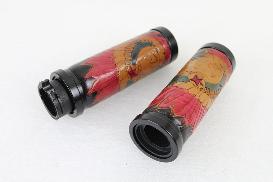 Indian Grip Set with Black Ends