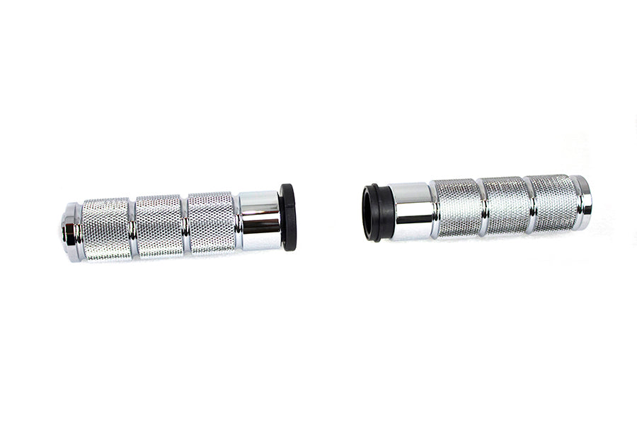 Chrome Retro Throttle by Wire Grip Set