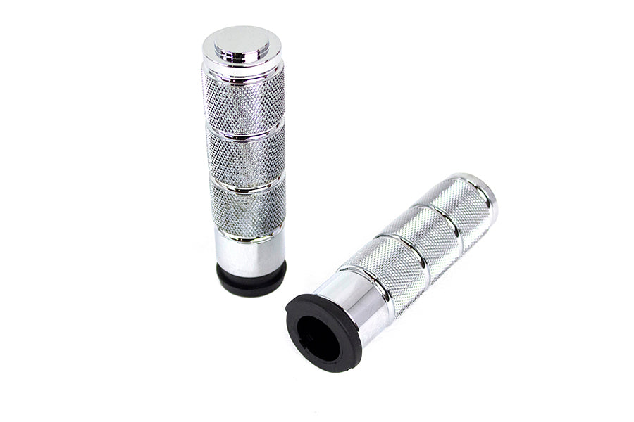 Chrome Retro Throttle by Wire Grip Set