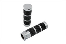 Load image into Gallery viewer, Chrome Band Style Skull Grip Set