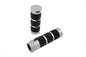 Chrome Band Style Skull Grip Set