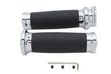 Load image into Gallery viewer, Caliber Handlebar Grip Set Chrome