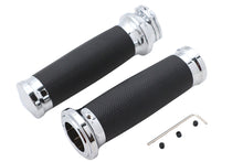 Load image into Gallery viewer, Caliber Handlebar Grip Set Chrome