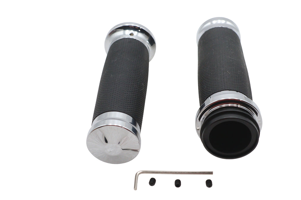 Caliber Handlebar Grip Set Chrome