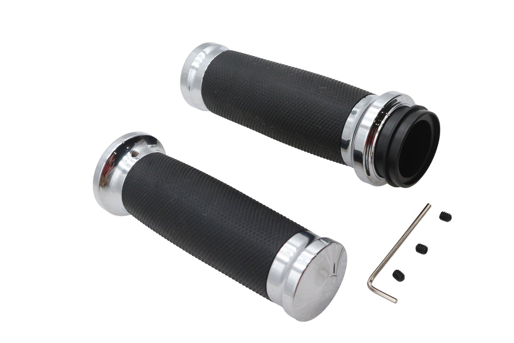 Caliber Handlebar Grip Set Chrome