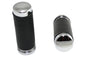 Black Leather Grip Set with Smooth End Caps