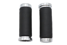 Load image into Gallery viewer, Black Leather Grip Set with Smooth End Caps