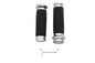 Ultima Black Grip Set with Chrome End Caps
