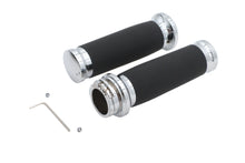 Load image into Gallery viewer, Ultima Black Grip Set with Chrome End Caps