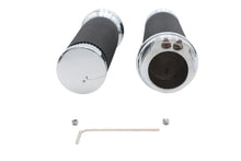 Load image into Gallery viewer, Ultima Black Grip Set with Chrome End Caps