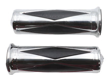 Load image into Gallery viewer, Ultima Diamond Style Grip Set with Chrome Eagle End Cap