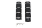 Billet Black Knurled Grip Set