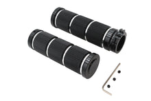 Load image into Gallery viewer, Billet Black Knurled Grip Set