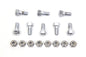 Rear Brake Drum Bolt and Nut Kit Chrome