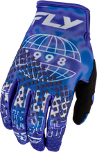 Load image into Gallery viewer, Youth Kinetic Blur Gloves Blue/Navy Yl
