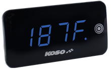 Load image into Gallery viewer, Super Slim Touch Screen Volt &amp; Temp Gauge Blue Display