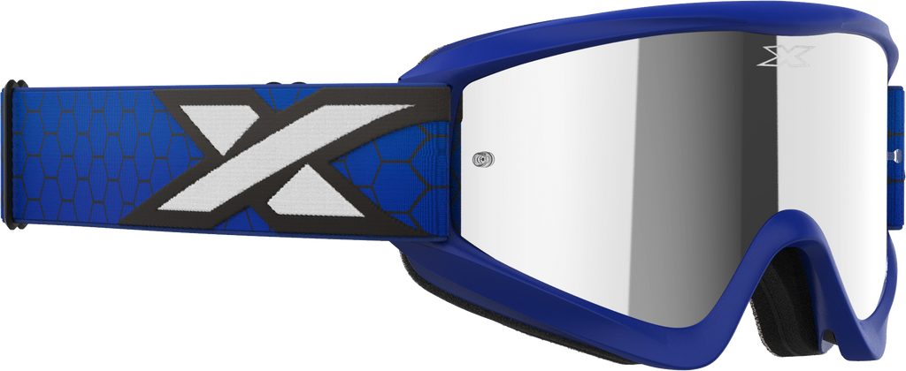 Flat Out Mirror Goggle Royal Blue Silver Mirror