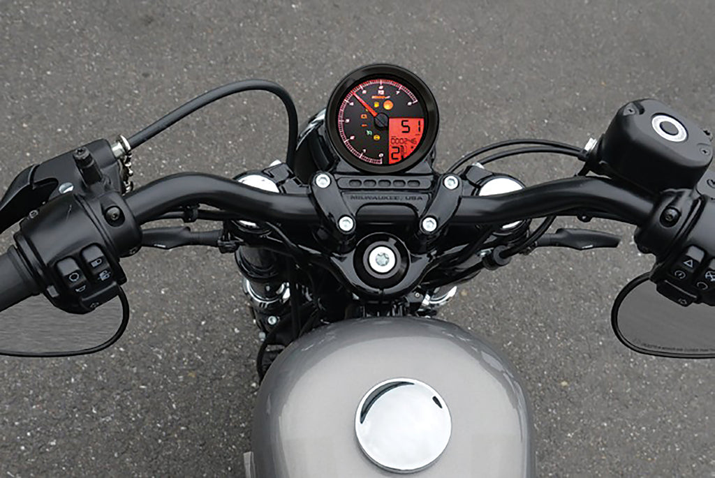 Speedo / Tach Blk Bezel Lcd Color Change Display