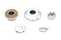 Front Axle Spacer Kit Smooth Style Chrome