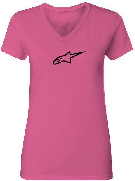 Women's Ageless Tee V Neck Pink Sm