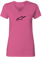 Women's Ageless Tee V Neck Pink Sm