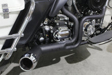 Load image into Gallery viewer, FLT Offset Megaphone 2:1 1-3/4 inch  Exhaust Black with Chro