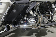 Load image into Gallery viewer, FLT Offset Megaphone 2:1 1-3/4 inch Exhaust Chrome with Chro