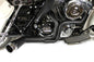 FLT Offset Megaphone 2:1 Exhaust Black with Chrome Tip