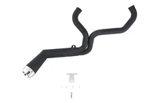 Load image into Gallery viewer, FLT Offset Megaphone 2:1 Exhaust Black with Chrome Tip