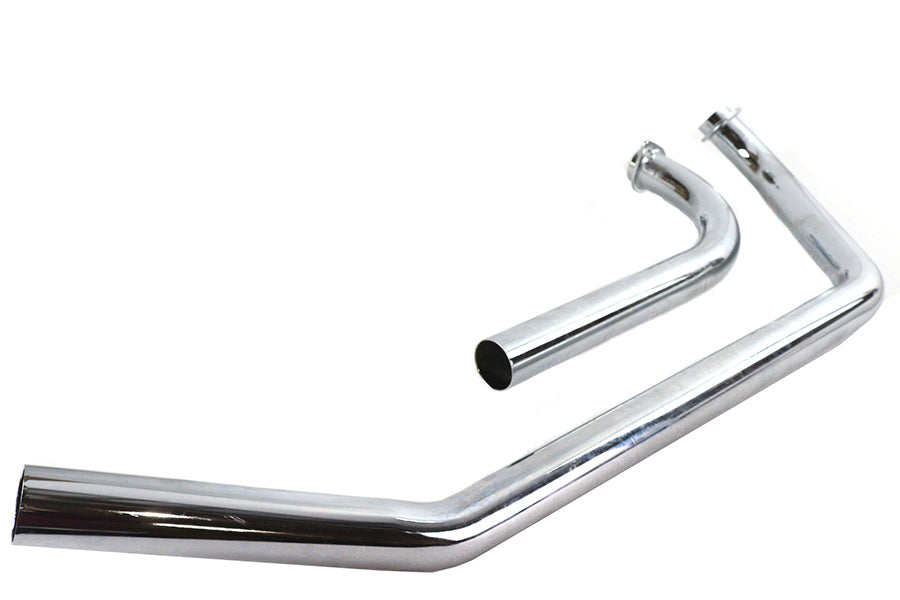 Shovelhead Upsweep Header Pipe Set Chrome