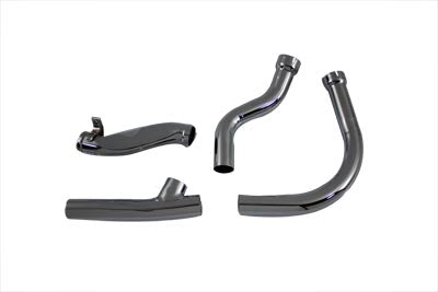 2 into 1 Exhaust Pipe Chrome Header Set