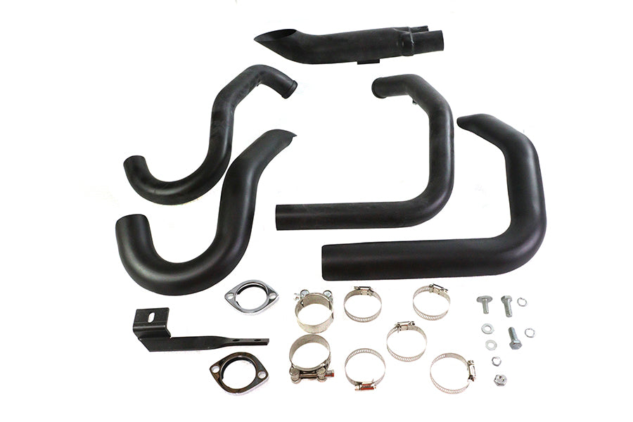 Wyatt Gatling 2 into 1 Exhaust Header Set Black