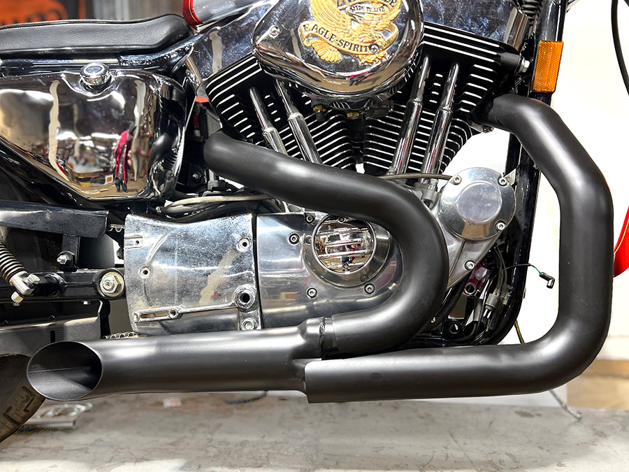 Wyatt Gatling 2 into 1 Exhaust Header Set Black