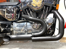 Load image into Gallery viewer, Wyatt Gatling 2 into 1 Exhaust Header Set Black