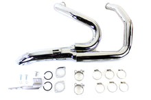 Load image into Gallery viewer, Wyatt Gatling 1-3/4 inch 2 into 1 Exhaust Header Set Chrome