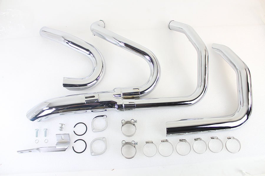 Wyatt Gatling 1-3/4 inch 2 into 1 Exhaust Header Set Chrome