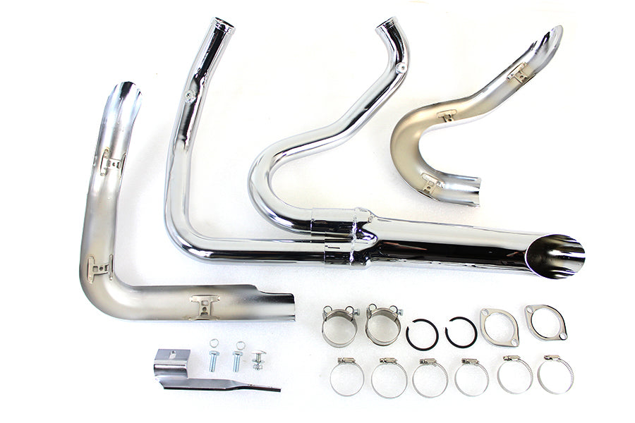 Wyatt Gatling 1-3/4 inch 2 into 1 Exhaust Header Set Chrome