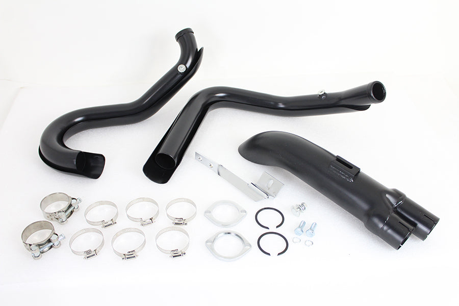 Wyatt Gatling 1-3/4 inch 2 into 1 Exhaust Header Set Black