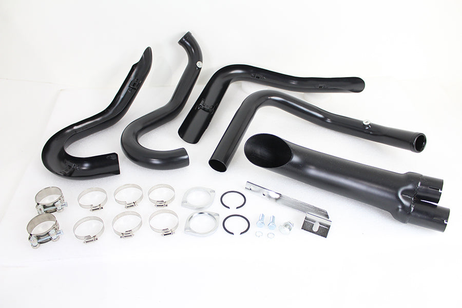 Wyatt Gatling 1-3/4 inch 2 into 1 Exhaust Header Set Black