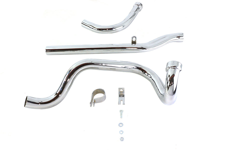 Dual Crossover Chrome Exhaust System