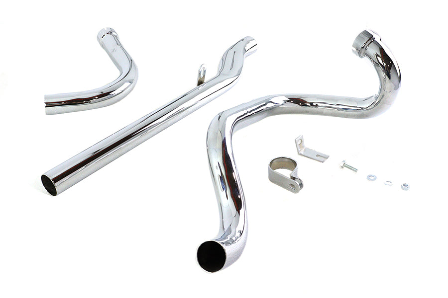Dual Crossover Chrome Exhaust System