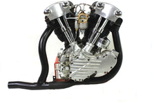 Load image into Gallery viewer, Replica 2 into 1 Exhaust Pipe Header Set Black