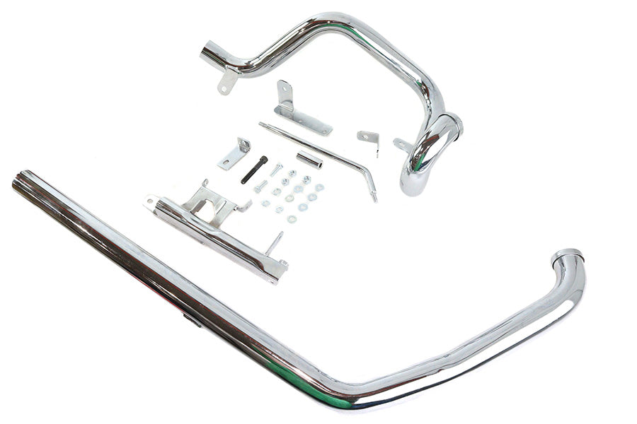 True Dual Exhaust Pipe System Chrome