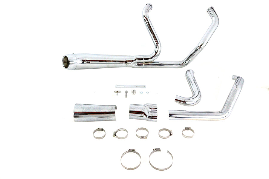 Cyclone 1-3/4 inch 2 into 1 Exhaust Header Set Chrome