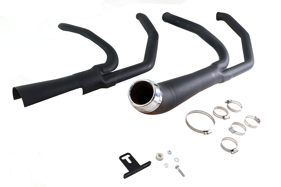 Cyclone 1-3/4 inch 2 into 1 Exhaust Header Set Black