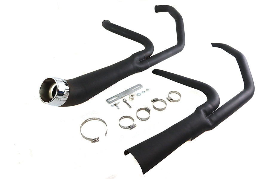 Cyclone 1-3/4 inch 2 into 1 Exhaust Header Set Black