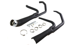 Load image into Gallery viewer, Cyclone 1-3/4 inch 2 into 1 Exhaust Header Set Black