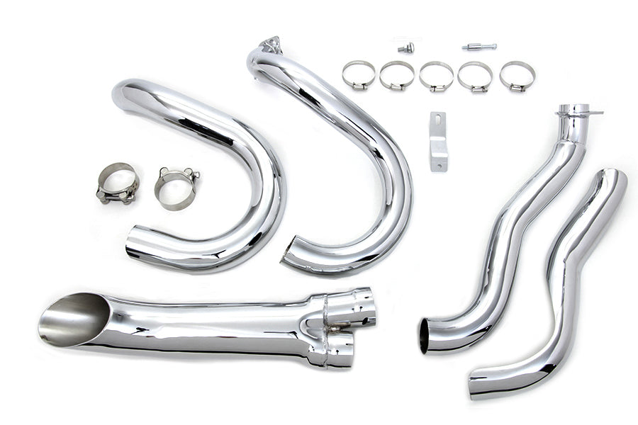 Factory Sample 2 into 1 Exhaust Header Set Chrome