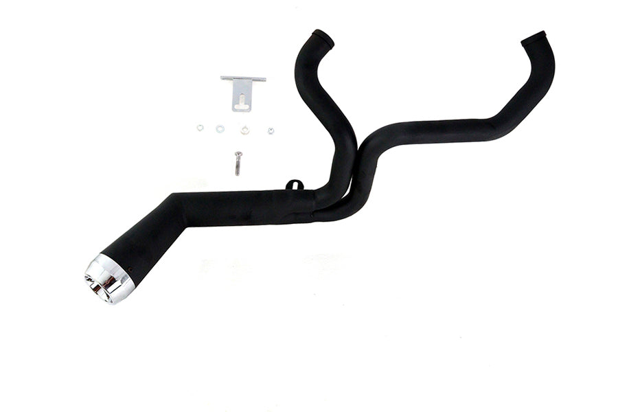 Factory Sample FLT Offset Megaphone 2:1 Exhaust Black with