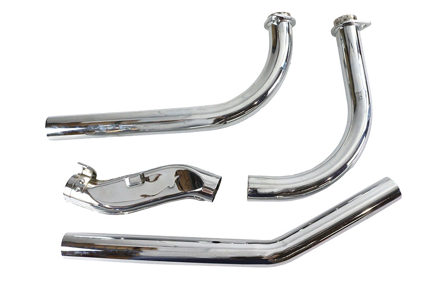 Factory Sample Shovelhead Upsweep Exhaust Header Set Chrome